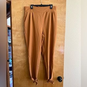 Grace Karin ankle tie pant, XXL, tan